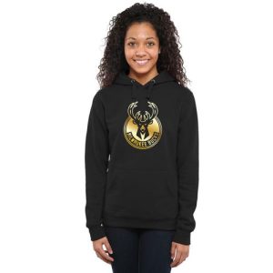 Milwaukee Bucks Gold Collection Pullover Hoodie Black