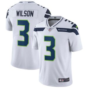 Seattle Seahawks #3 Russell Wilson Nike White Vapor Untouchable Limited Stitched Jersey