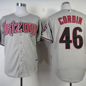 Diamondbacks #46 Patrick Corbin Grey Cool Base Stitched Jersey