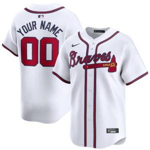 Atlanta Braves Custom White 2024 Home Limited Stitched Jersey