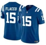 Indianapolis Colts #15 Joe Flacco Blue 2024 F.U.S.E. Vapor Limited Stitched Jersey