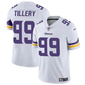 Minnesota Vikings #99 Jerry Tillery White Vapor Untouchable Limited Stitched Jersey