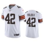 Cleveland Browns #42 Tony Fields II White Vapor Untouchable Limited Stitched Jersey