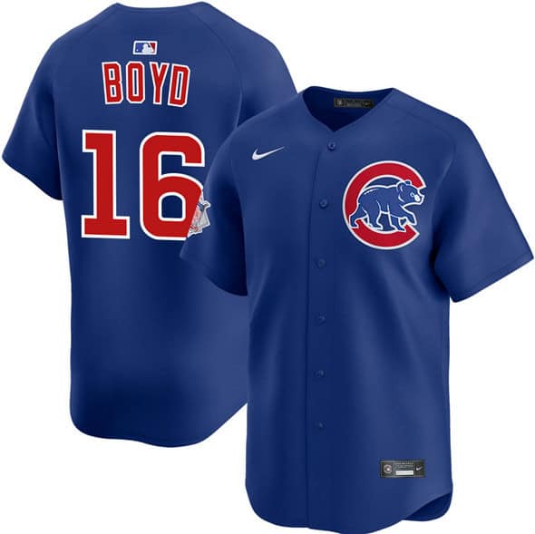 Chicago Cubs #16 Matthew Boyd Royal Limited Stitched Jersey
