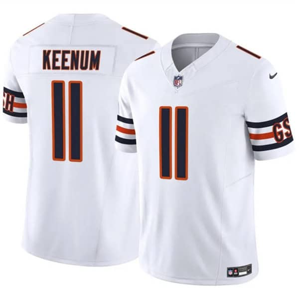Chicago Bears #11 Case Keenum White 2025 F.U.S.E. Vapor Untouchable Limited Football Stitched Jersey