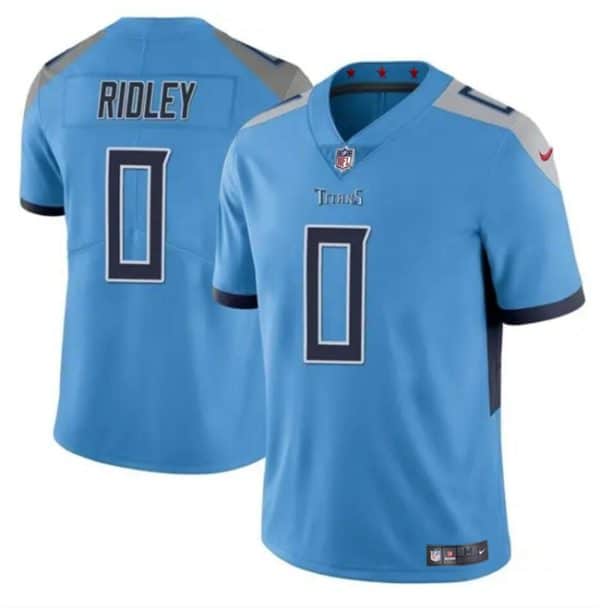 Tennessee Titans #0 Calvin Ridley Blue Vapor Limited Stitched Jersey