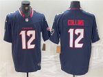 Houston Texans #12 Nico Collins Navy F.U.S.E. Vapor Limited Football Stitched Jersey