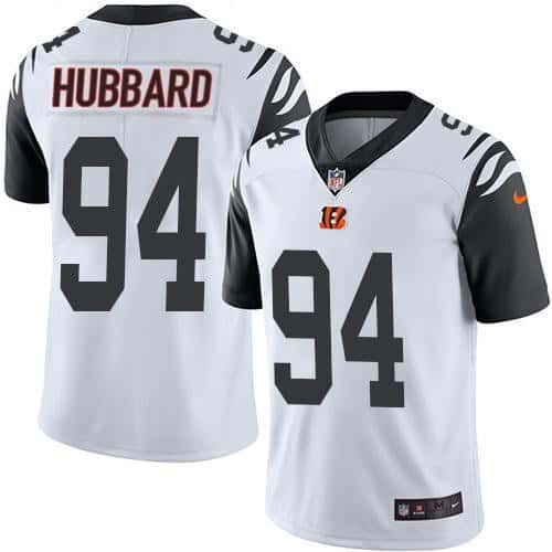 Cincinnati Bengals #94 Sam Hubbard White Color Rush Stitched Jersey