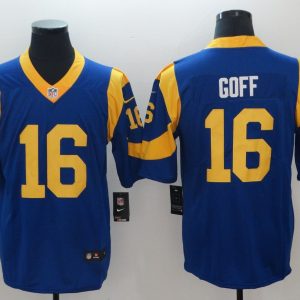 Rams #16 Jared Goff Royal Blue Vapor Untouchable Limited Stitched Jersey