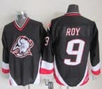 Sabres #9 Derek Roy Black CCM Throwback Stitched Jersey