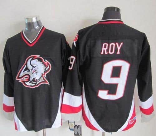 Sabres #9 Derek Roy Black CCM Throwback Stitched Jersey