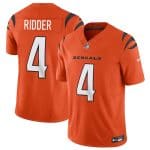 Cincinnati Bengals #4 Desmond Ridder Orange 2025 F.U.S.E. Vapor Untouchable Limited Football Stitched Jersey