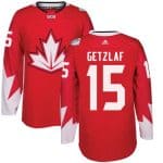 Team CA. #15 Ryan Getzlaf Red 2016 World Cup Stitched Jersey