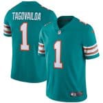 Miami Dolphins #1 Tua Tagovailoa Aqua Vapor Stitched Jersey
