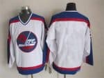Winnipeg Jets Blank 1979-80 White CCM Vintage Throwback Jersey