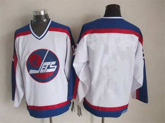 Winnipeg Jets Blank 1979-80 White CCM Vintage Throwback Jersey