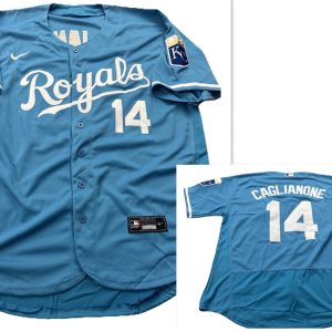 Kansas City Royals #14 Jac Caglianone Light Blue Flexbase Stitched Jersey