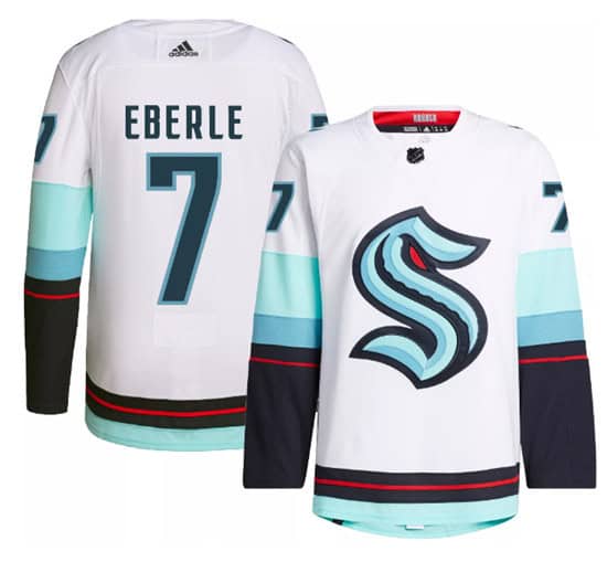 Seattle Kraken #7 Jordan Eberle White Stitched Jersey