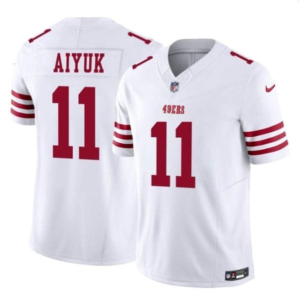 San Francisco 49ers #11 Brandon Aiyuk White 2023 F.U.S.E. Vapor Limited Stitched Jersey