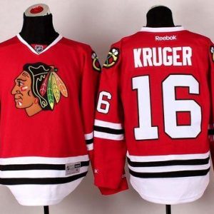 Blackhawks #16 Marcus Kruger Red Stitched Jersey
