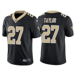 New Orleans Saints #27 Alontae Taylor Black Vapor Limited Stitched Jersey