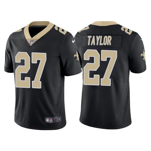 New Orleans Saints #27 Alontae Taylor Black Vapor Limited Stitched Jersey