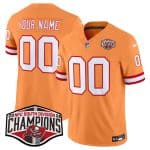 Tampa Bay Buccaneers Custom Orange F.U.S.E. 2024 NFC South Champions Limited Stitched Jersey
