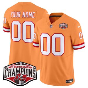 Tampa Bay Buccaneers Custom Orange F.U.S.E. 2024 NFC South Champions Limited Stitched Jersey