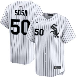 Chicago White Sox #50 Lenyn Sosa White 2025 Home Limited Stitched Jersey