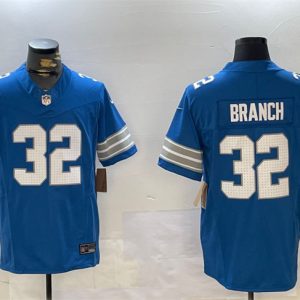 Detroit Lions #32 Brian Branch Blue 2024 F.U.S.E. Vapor Limited Stitched Jersey
