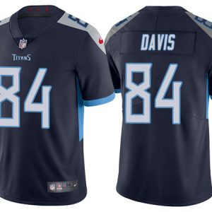 Tennessee Titans #84 Corey Davis Navy Vapor Untouchable Limited Stitched Jersey
