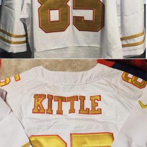 San Francisco 49ers Custom White Color With Gold Letters Limited Stitched NFL Jersey