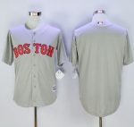 Red Sox Blank Grey New Cool Base Stitched Jersey