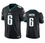 Philadelphia Eagles #6 DeVonta Smith Black 2023 F.U.S.E. With 1-Star C Patch Vapor Vapor Untouchable Limited Stitched Jersey