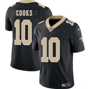 New Orleans Saints #10 Brandin Cooks Black 2025 Vapor Limited Stitched Jersey
