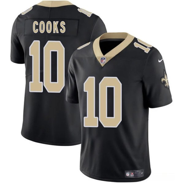 New Orleans Saints #10 Brandin Cooks Black 2025 Vapor Limited Stitched Jersey