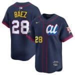 American League #28 Javier B¨¢ez Navy 2025 All-Star Edition Limited Stitched Jersey