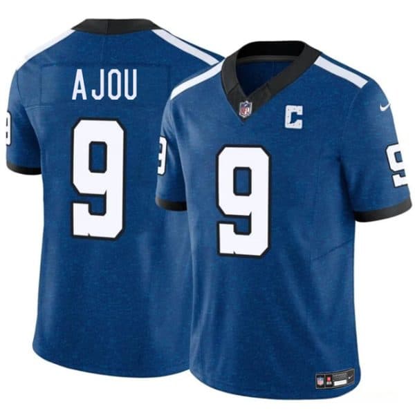 Indianapolis Colts #9 Ajou Ajou Blue 2025 F.U.S.E. Throwback Vapor Limited Stitched Jersey