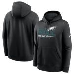 Philadelphia Eagles Black 2024 NFC East Champions Locker Room Trophy Collection Pullover Hoodie