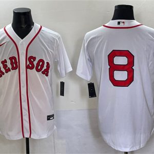 Boston Red Sox #8 Carl Yastrzemski White Cool Base Stitched Jersey