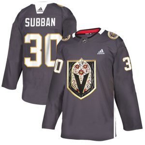 Vegas Golden Knights #30 Malcolm Subban Grey Latino Heritage Night Stitched Jersey