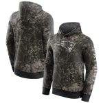 New England Patriots Black Gray Blackout Tonal Pullover Hoodie
