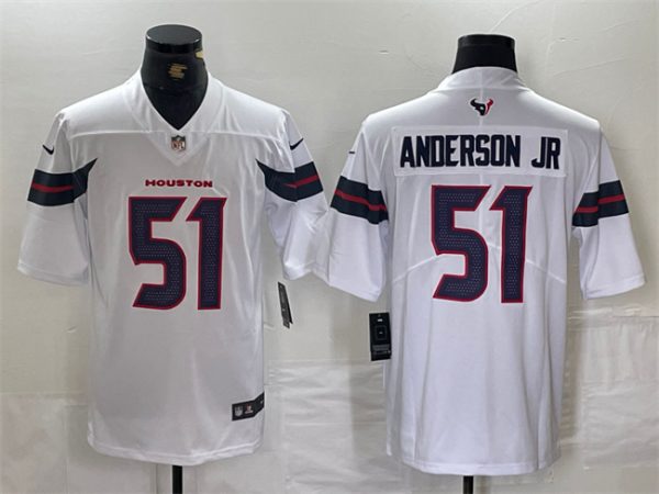 Houston Texans #51 Will Anderson Jr. White Vapor Untouchable Stitched Jersey