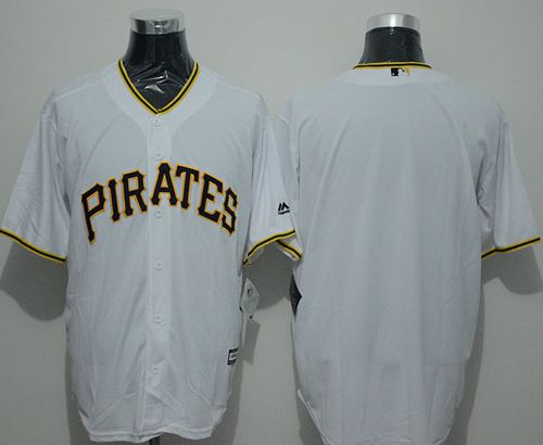 Pirates Blank White New Cool Base Stitched Jersey
