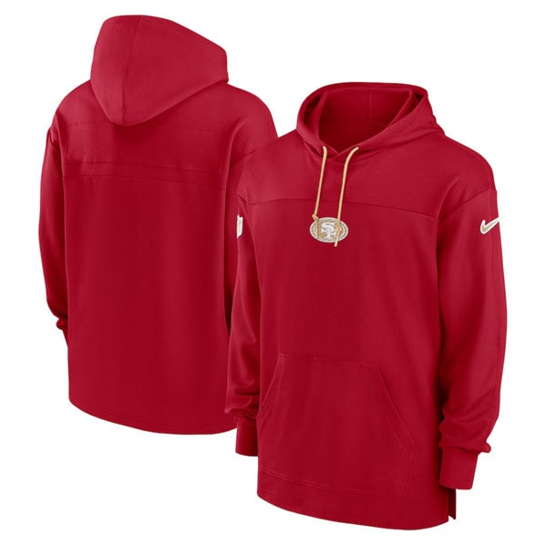 San Francisco 49ers Scarlet Performance Pullover Hoodie