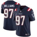 New England Patriots #97 Milton Williams Navy 2025 Vapor Limited Stitched Jersey