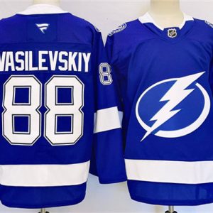 Tampa Bay Lightning #88 Andrei Vasilevskiy 2024-25 Blue Stitched Jersey