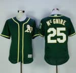 Athletics #25 Mark McGwire Green Flexbase Authentic Collection Stitched Jersey