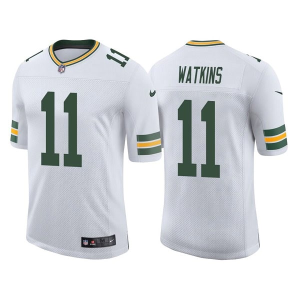 Green Bay Packers #11 Sammy Watkins White Stitched Football Jersey