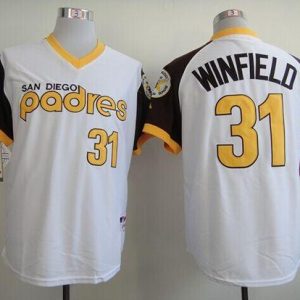 Padres #31 Dave Winfield White 1978 Turn Back The Clock Stitched Jersey